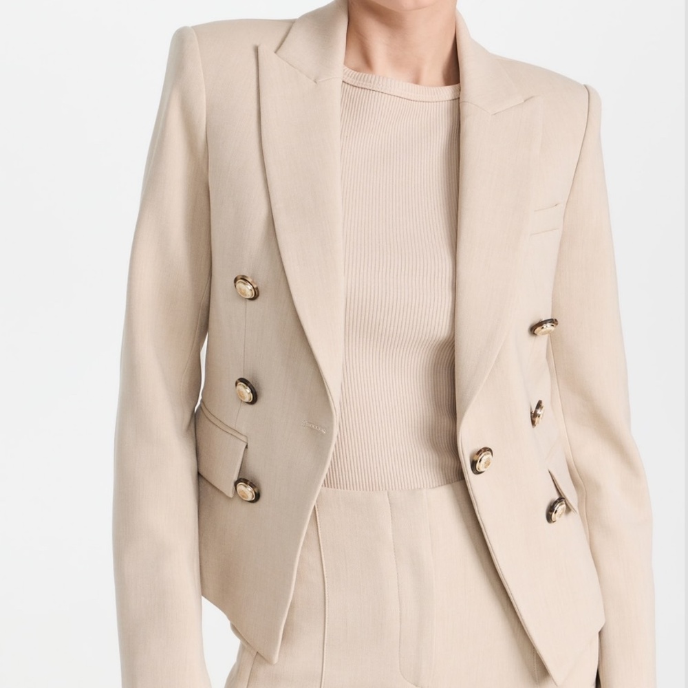 Veronica Beard Diego dickey jacket heathered sand - Picture 5 of 14